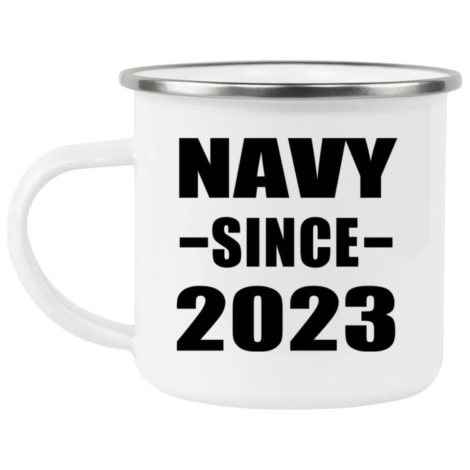 Navy Since 2023 - 12oz Camping Mug