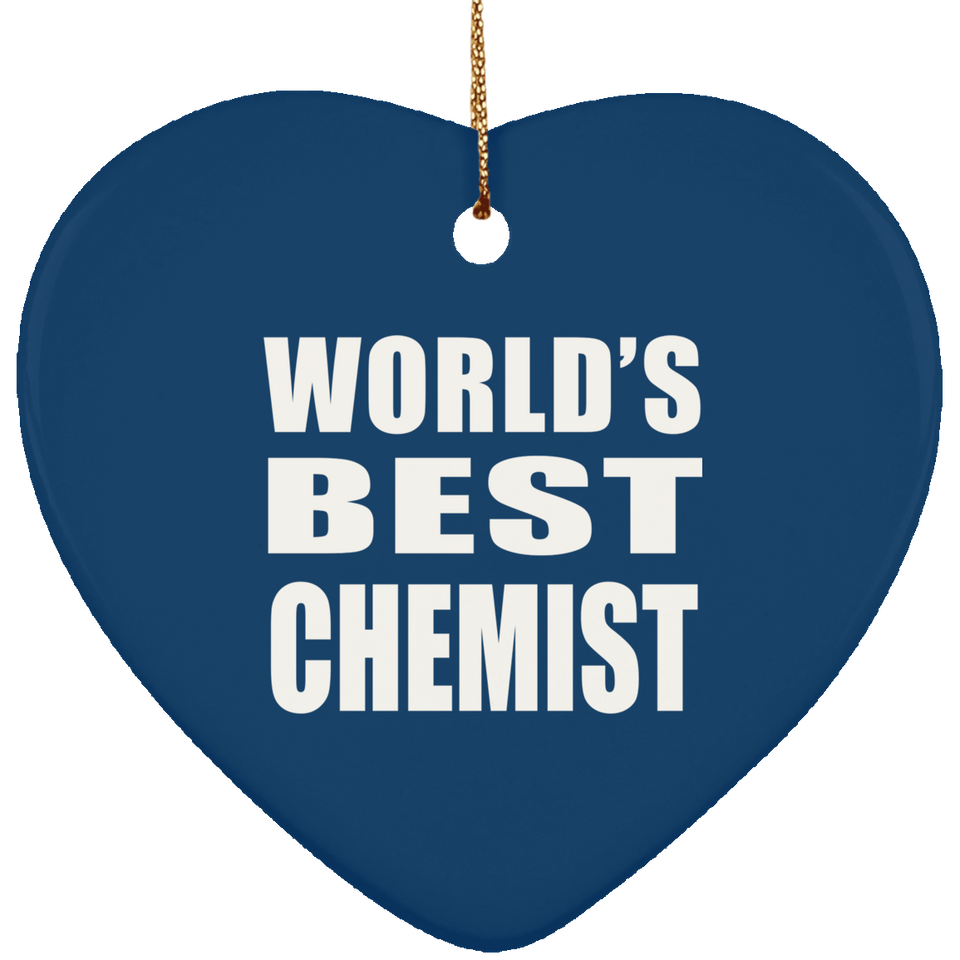 World's Best Chemist - Heart Ornament