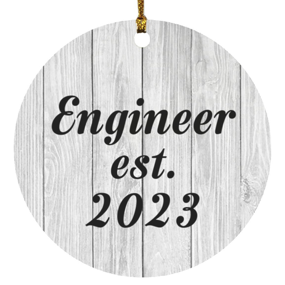 Engineer Established Est. 2023 - Circle Ornament F