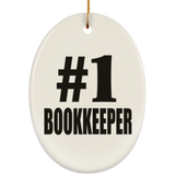 Number One #1 Bookkeeper - Oval Ornament