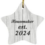 Housemaker Established Est. 2024 - Star Ornament F