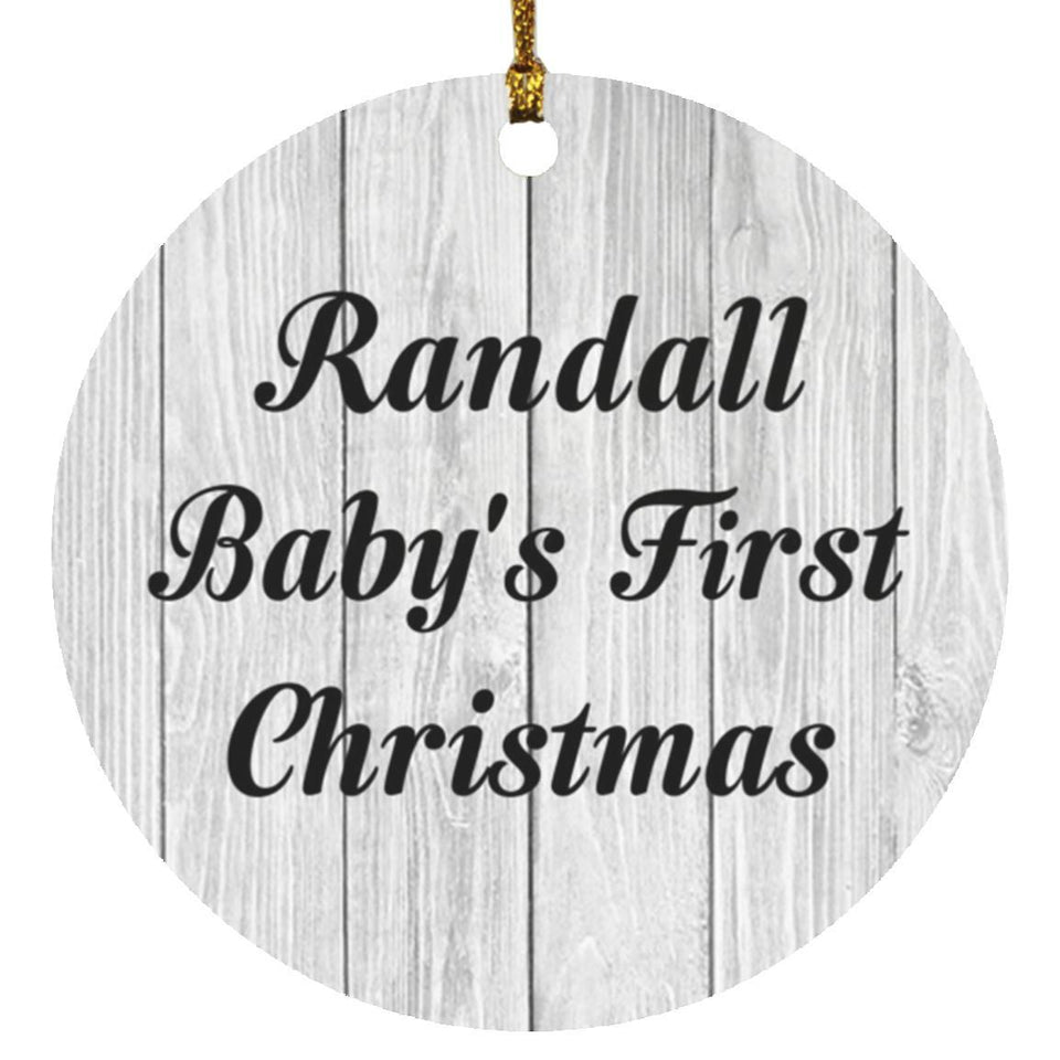 Randall Baby's First Christmas - Circle Ornament F