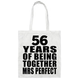 56th Anniversary 56 Years Of Being Mrs Perfect - Tote Bag White