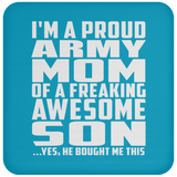 Proud Army Mom Of Awesome Son - Drink Coaster