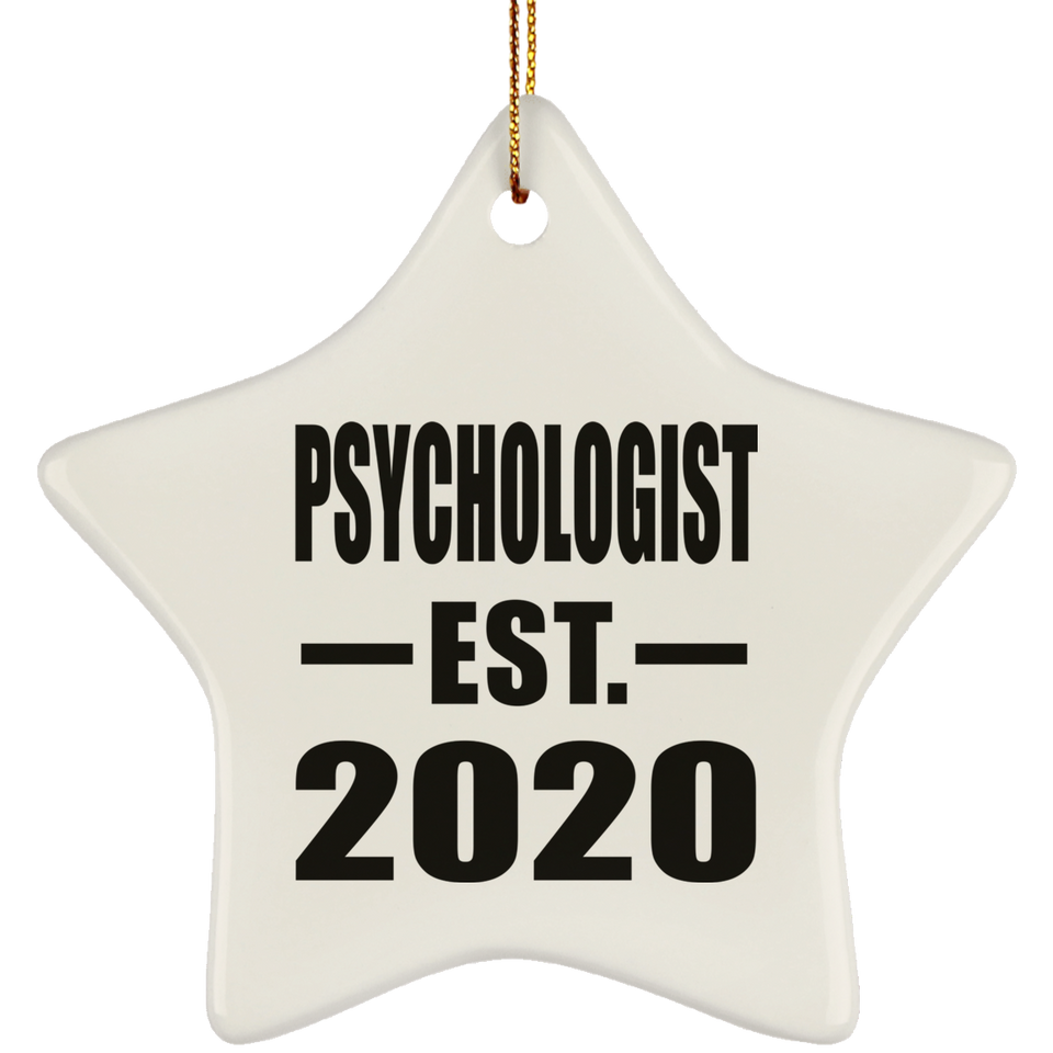 Psychologist Established EST. 2020 - Star Ornament