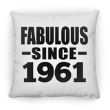63rd Birthday Fabulous Since 1961 - Throw Pillow