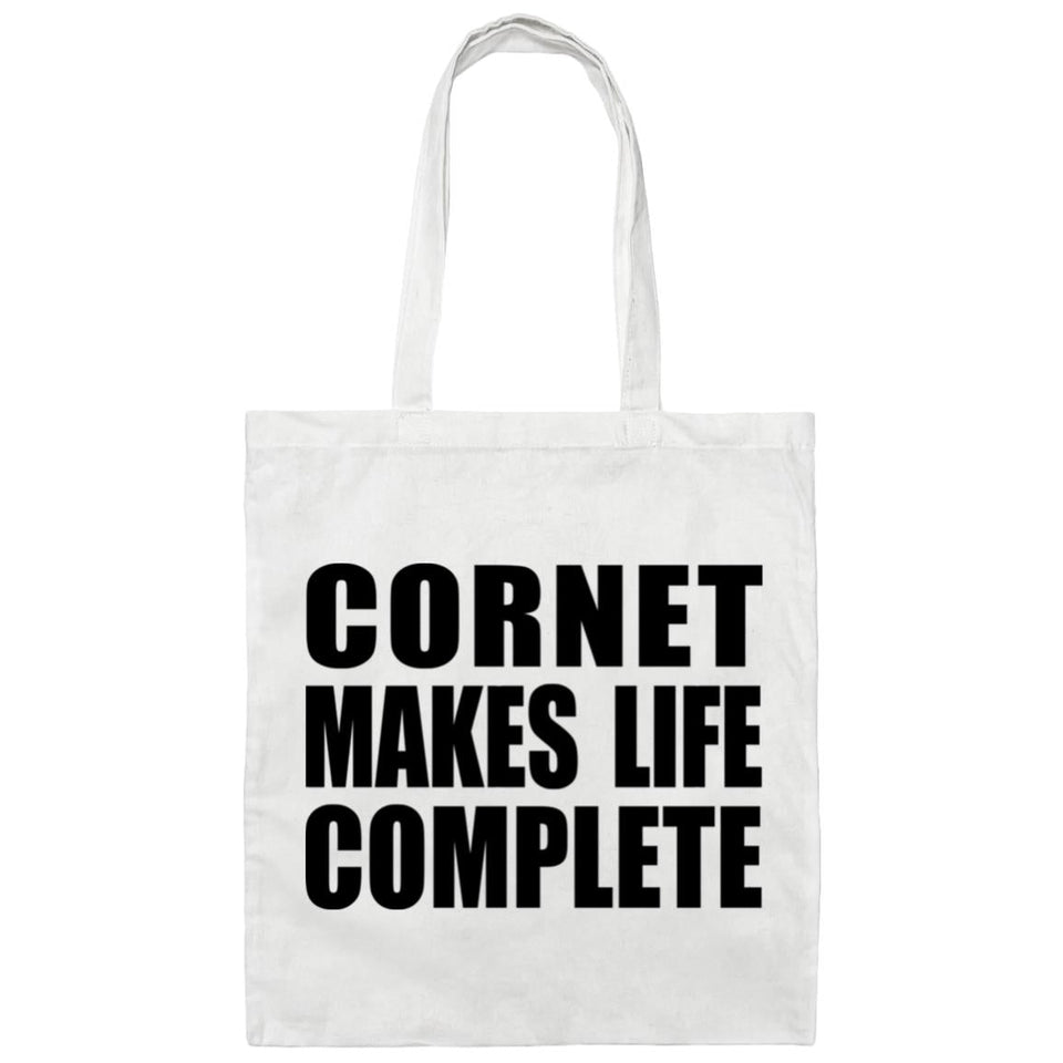 Cornet Makes Life Complete - Tote Bag White