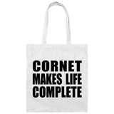 Cornet Makes Life Complete - Tote Bag White