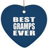 Best Gramps Ever - Heart Ornament