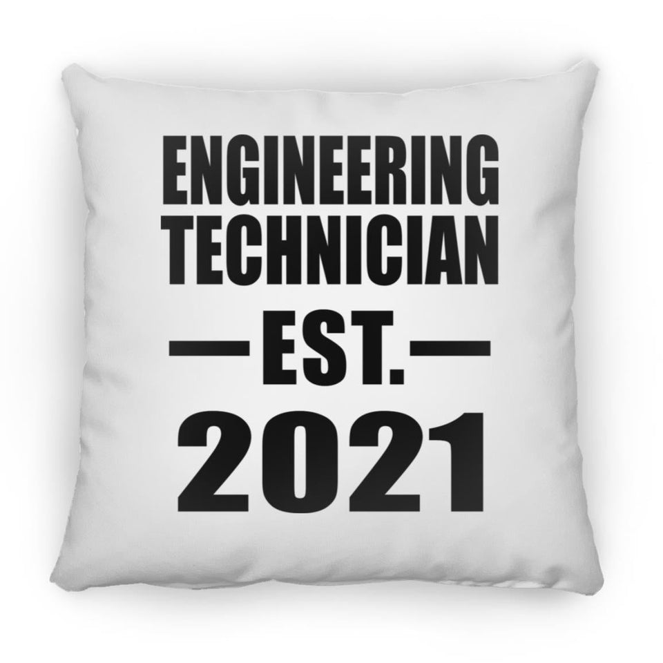 Engineering Technician Established EST. 2021 - Throw Pillow