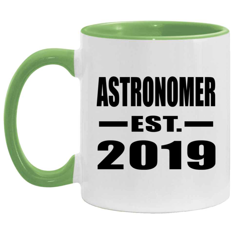 Astronomer Established EST. 2019 - 11oz Accent Mug Green