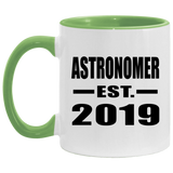 Astronomer Established EST. 2019 - 11oz Accent Mug Green