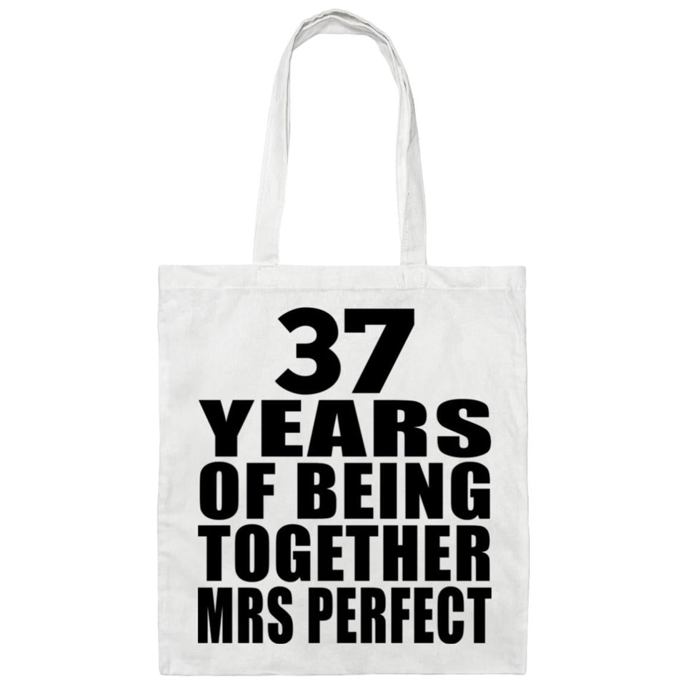 37th Anniversary 37 Years Of Being Mrs Perfect - Tote Bag White