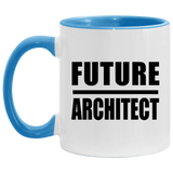 Future Architect - 11oz Accent Mug Blue