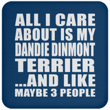 All I Care About Is My Dandie Dinmont Terrier - Drink Coaster