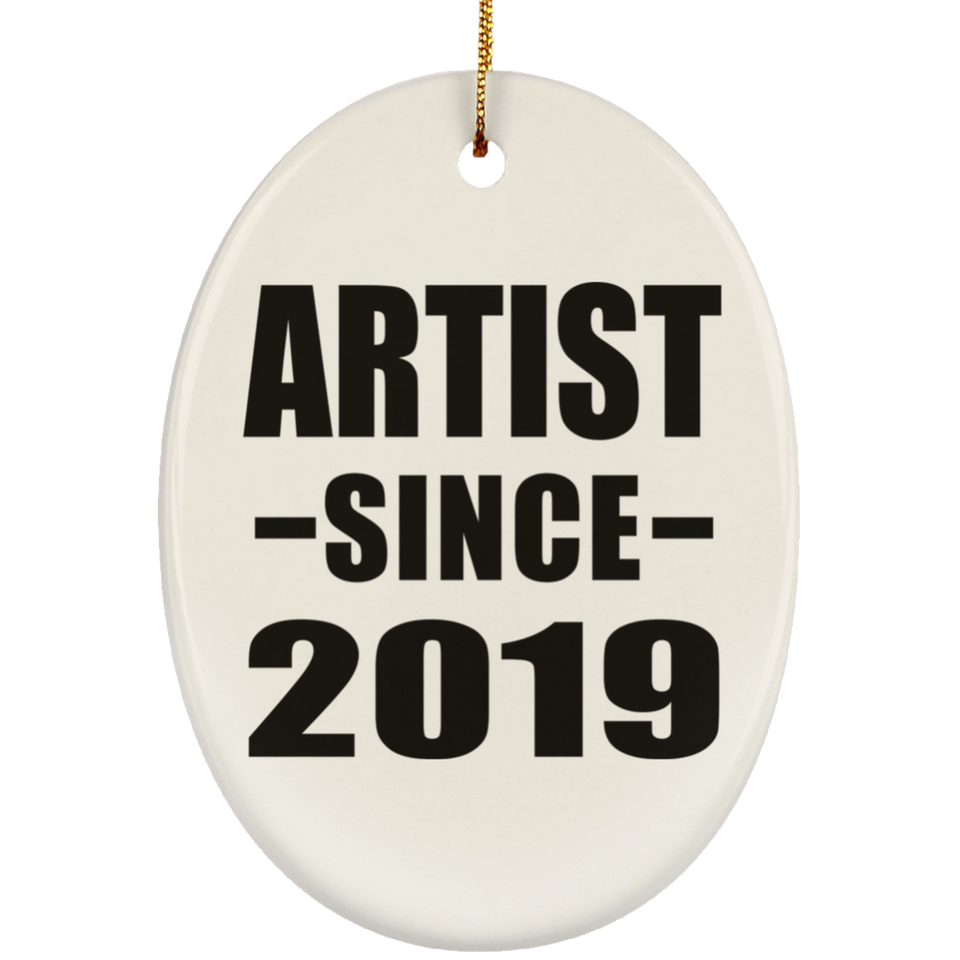 Artist Since 2019 - Oval Ornament