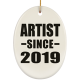 Artist Since 2019 - Oval Ornament