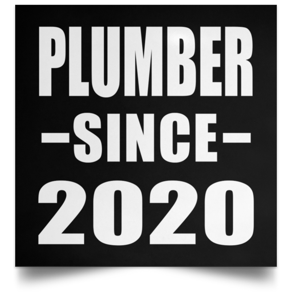 Plumber Since 2020 - Poster Square