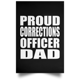 Proud Corrections Officer Dad - Poster Portrait