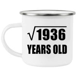 44th Birthday Square Root of 1936 Years Old - 12oz Camping Mug