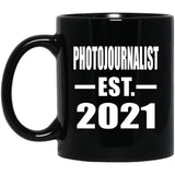 Photojournalist Established EST. 2021 - 11oz Coffee Mug Black