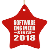 Software Engineer Since 2018 - Star Ornament