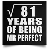 9th Anniversary Square Root of 81 Years of Mr Perfect - Poster Square