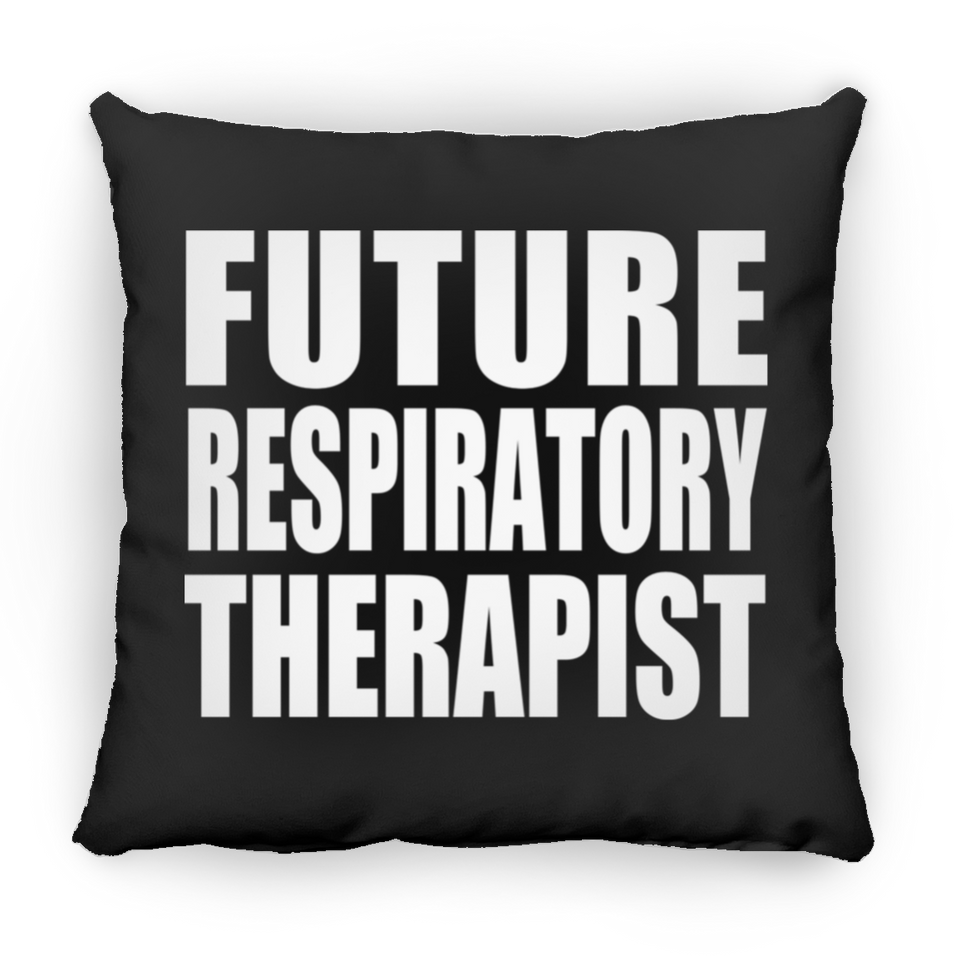 Future Respiratory Therapist - Throw Pillow Black