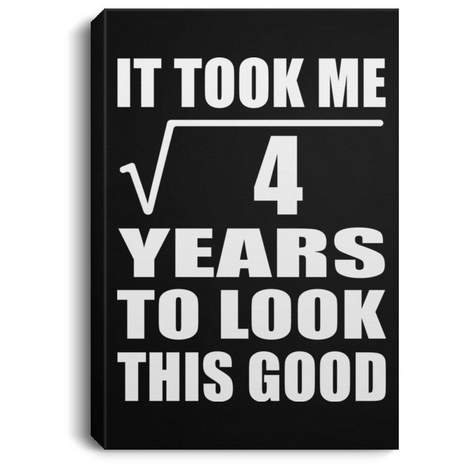 2nd Birthday Took Square Root of 4 Years To Look Good - Canvas Portrait