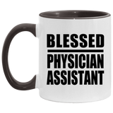 Blessed Physician Assistant - 11oz Accent Mug Black
