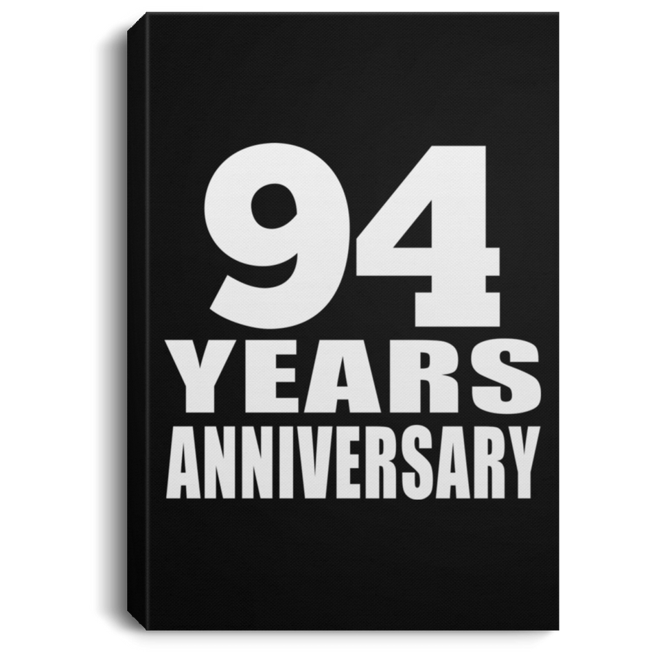 94th Anniversary 94 Years Anniversary - Canvas Portrait