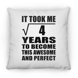 2nd Birthday Took Square Root of 4 Years To Awesome - Throw Pillow