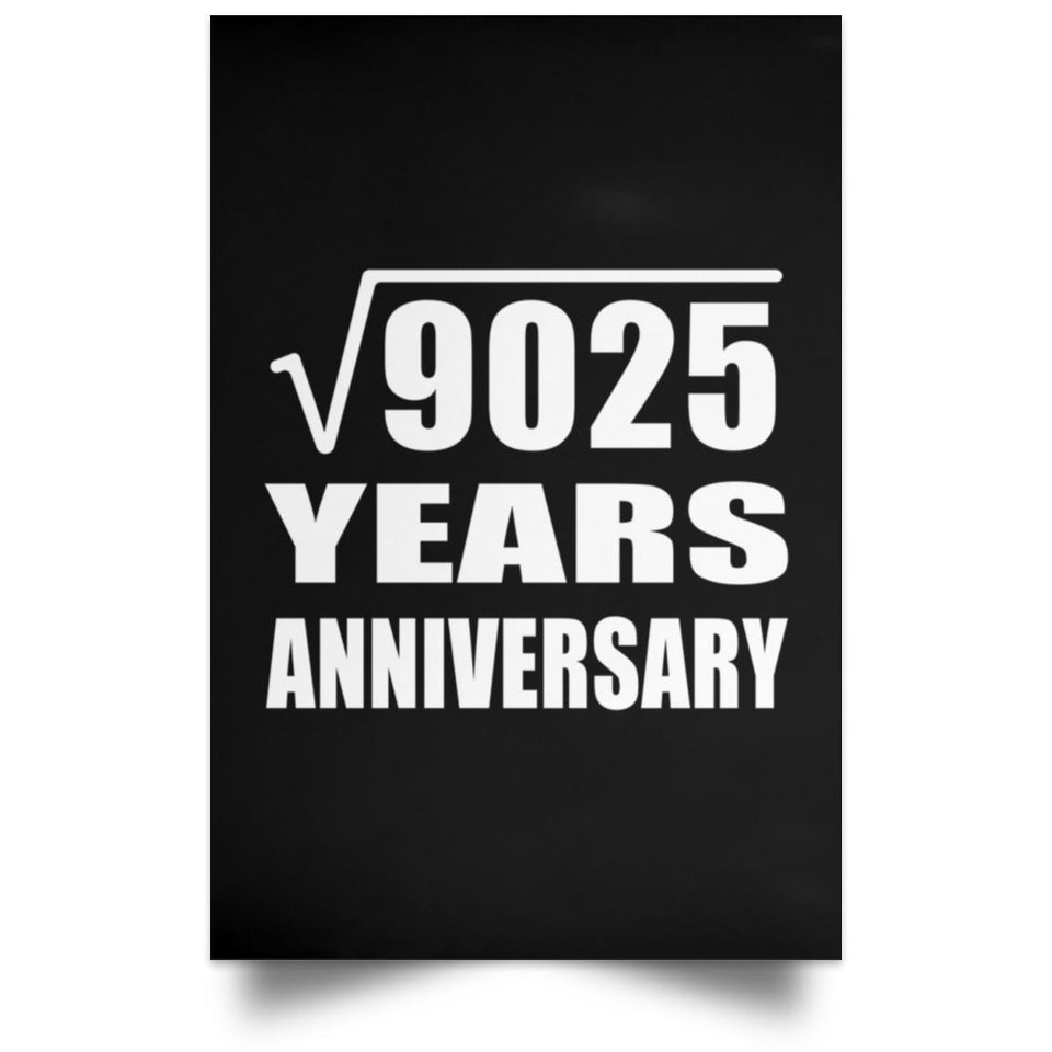 95th Anniversary Square Root of 9025 Years Anniversary - Poster Portrait