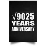 95th Anniversary Square Root of 9025 Years Anniversary - Poster Portrait
