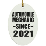 Automobile Mechanic Since 2021 - Oval Ornament