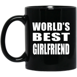World's Best Girlfriend - 11 Oz Coffee Mug Black