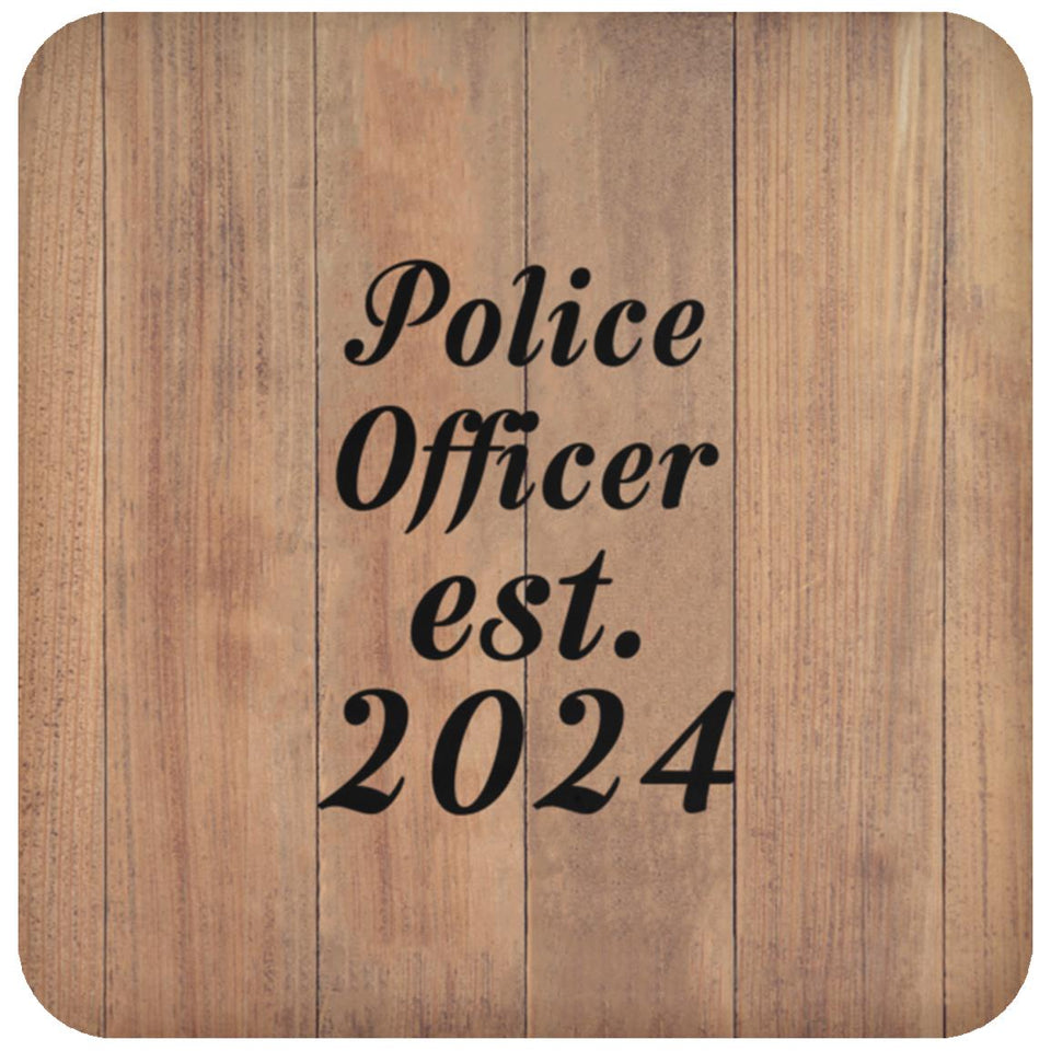 Police Officer Established Est. 2024 - Drink Coaster C