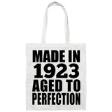 101st Birthday Made In 1923 Aged to Perfection - Tote Bag White