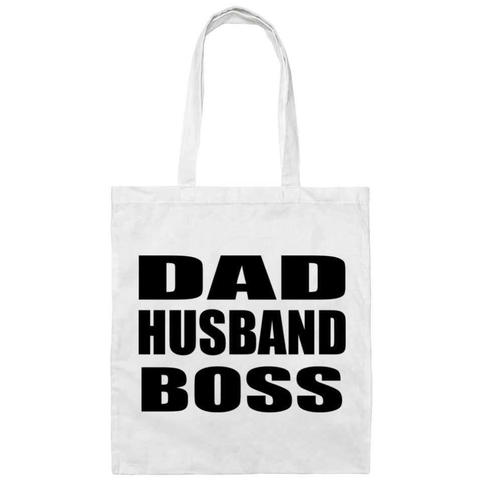 Dad Husband Boss - Tote Bag White