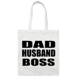 Dad Husband Boss - Tote Bag White