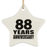 88th Anniversary 88 Years - Star Ornament