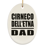 Cirneco Dell'etna Dad - Oval Ornament