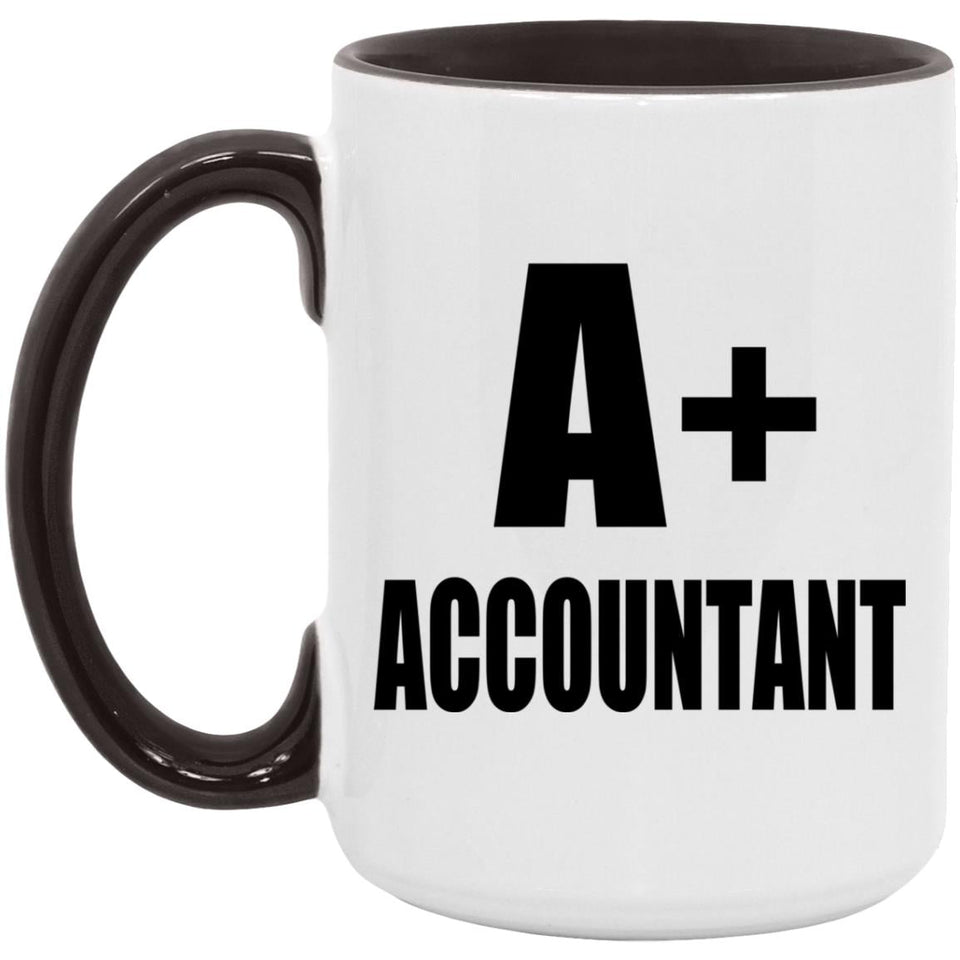 A+ Accountant - 15oz Accent Mug Black