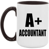 A+ Accountant - 15oz Accent Mug Black