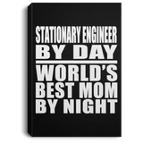 Stationary Engineer By Day World's Best Mom By Night - Canvas Portrait