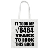 92nd Birthday Took Square Root of 8464 Years To Look Good - Tote Bag White