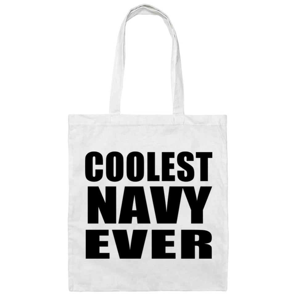 Coolest Navy Ever - Tote Bag White