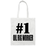 Number One #1 Oil Rig Worker - Tote Bag White