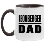 Leonberger Dad - 11oz Accent Mug Black