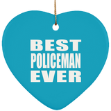 Best Policeman Ever - Heart Ornament